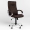 Крісло офісне поворотне Новий Стиль ELLY TILT CHR68 ECO-31 (Темно-коричневий) (NWS-126680)