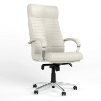 Крісло офісне поворотне Новий Стиль ORION STEEL CHROME ECO-50 (Білий) (NWS-126600)