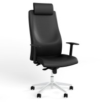 Кресло офисное поворотное Новый Стиль SOLO UP R HR STEEL WA ST AL70 ECO-30 (Черный) (NWS-127040)