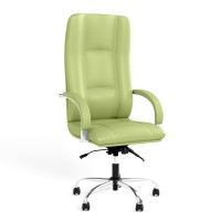 Крісло офісне поворотне Новий Стиль STAR STEEL CHROME ANYFIX CHR68 ECO-45 (Фісташковий) (NWS-126790)