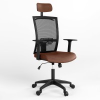 Кресло офисное поворотное Новый Стиль STILO R HR SL PL64 OH-5 ECO-21 (Темно-коричневый) (NWS-126920)