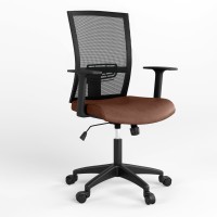 Крісло офісне поворотне Новий Стиль STILO SL PL64 OH-5 ECO-21 (Темно-коричневий) (NWS-126870)