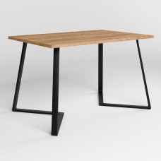 Обідній стіл Новий Стиль FRIDAY BLACK (25) 1200х800 Дуб золотий (NWS-130929)
