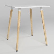 Обідній стіл Новий Стиль MODERN WOOD WHITE (19) 700х700 WHITE/Бук ЛАК 1.018 (NWS-131449)