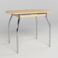 Обідній стіл Новий Стиль TALIO EXT LITE CHROME (18) 1000/1320х600 БЕРЕЗА ПОЛЯНРА (NWS-131799)