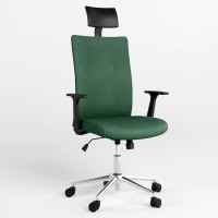 Крісло офісне поворотне Новий Стиль AIR R NET HR LUM CHROME SL CHR64 ZT-22 (Зелений) (NWS-125172)
