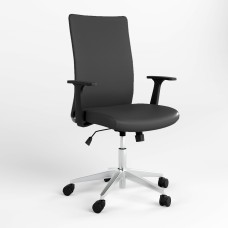 Крісло офісне поворотне Новий Стиль AIR R NET LUM CHROME SL AL70 ECO-30 (Чорний) (NWS-125132)