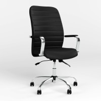 Крісло керівника Новий Стиль BRUNO (COMFORT+ANYFIX) P ECO-30 (Чорний) (NWS-125322)