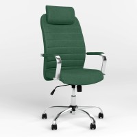Кресло руководителя с подголовником Новый Стиль BRUNO HR (COMFORT+TILT) P ZT-22 (Зеленый) (NWS-125312)