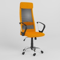 Крісло офісне поворотне Новий Стиль FRANK GTP TILT CHR68 P OH-5 C-76 (Помаранчевий) (NWS-123692)