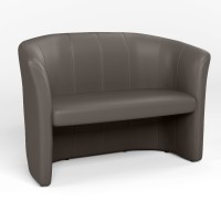 Диван офісний Новий Стиль CLUB DUO ECO-70 (Сірий) (NWS-122753)