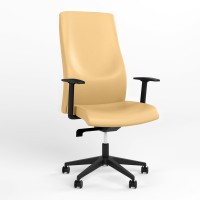 Кресло офисное поворотное Новый Стиль SOLO R BLACK (ABS) SFB PL70 ECO-01 (Бежевый) (NWS-132221)