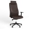 Крісло офісне поворотне Новий Стиль SOLO R HR BLACK (ABS) SFB PL70 ECO-31 (Темно-коричневий) (NWS-132201)