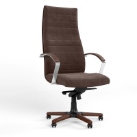Кресло офисное поворотное Новый Стиль IRIS WOOD MPD EX4 SORO-28 (Светло-коричневый) (NWS-126354)