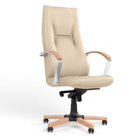 Кресло офисное поворотное Новый Стиль KING WOOD MPD EX4 RD-108 (Бежевый) (NWS-126454)