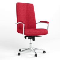 Кресло офисное поворотное Новый Стиль GRAND STEEL CHROME MPD AL68 C-2 (Красный) (NWS-126115)