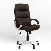 Крісло керівника поворотне Новий Стиль DOLCE TILT PL35 ECO-31 (Темно-коричневий) (NWS-125766)