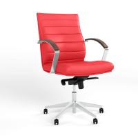 Крісло офісне поворотне Новий Стиль IRIS STEEL LB MPD AL70 ECO-90 (Червоний) (NWS-126316)
