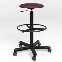 Стілець офісний Новий Стиль STOOL GTS RING BASE STOPKI PM60 P C-29 (Вишневий) (NWS-122210)