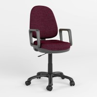 Крісло операторське поворотне Новий Стиль COMFORT GTP P C-29 (Вишневий) (NWS-123321)