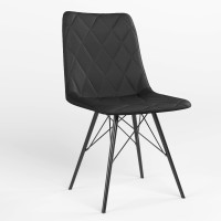 Обідній стілець Новий Стиль VERONIKA 4LX BLACK (BOX-1) LN ECO-30 (Чорний) (NWS-122461)