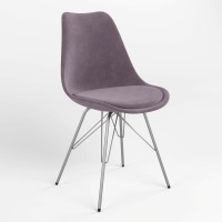 Стул обеденный Новый Стиль ASTI ALU SOFT 4A (BOX-1) SORO-65 (Фиолетовый) (NWS-127232)