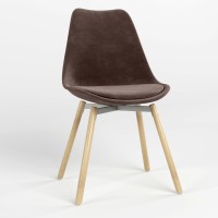 Стілець обідній Новий Стиль ASTI ALU SOFT WOOD (BOX-1) SORO-28 (Світло-коричневий) (NWS-127252)