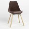Стілець обідній Новий Стиль ASTI ALU SOFT WOOD (BOX-1) SORO-28 (Світло-коричневий) (NWS-127252)