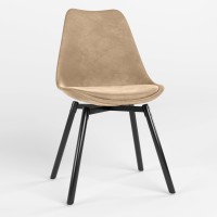 Стілець обідній Новий Стиль ASTI BLACK SOFT WOOD (BOX-1) PUMA-01 (Бежевий) (NWS-127292)