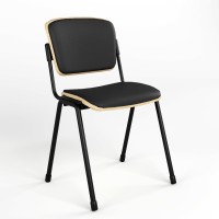 Стілець офісний Новий Стиль ERA WOOD BLACK PLUS V-4 (Чорний) M (NWS-127512)