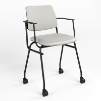 Стул офисный Новый Стиль ISIT ARM BLACK RMH (BOX-2) V-1 (Белый) (NWS-128032)