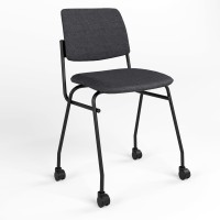 Стілець офісний Новий Стиль ISIT BLACK RMH (BOX-2) C-38 (Антрацит) (NWS-128192)