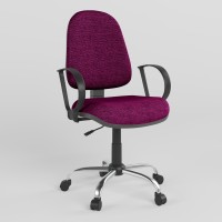 Крісло офісне поворотне Новий Стиль JUPITER GTP ERGO CHROME P C-74 (Фіолетовий) (NWS-124252)