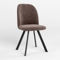Стілець обідній Новий Стиль MILANA 4L BLACK (BOX-1) LN SORO-28 (Світло-коричневий) (NWS-128792)