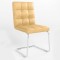 Стул на раме RALPH CHROME CF (BOX-2) ECO-01 (Бежевый) (NWS-129082)