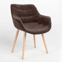 Обеденный стул Новый Стиль VENSAN WOOD ALU (BOX-2) SORO-28 (Светло-коричневый) (NWS-129632)