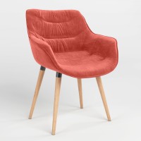 Обідній стілець Новий Стиль VENSAN WOOD BLACK (BOX-2) БУК SORO-51 (Помаранчевий) (NWS-129642)