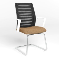 Конференционное кресло Новый Стиль WEBSTAR CF CHROME-WHITE OH-5 C-25 (Бежево-желтый) (NWS-129922)