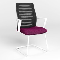 Конференционное кресло Новый Стиль WEBSTAR CF WHITE OH-5 C-74 (Фиолетовый) (NWS-129952)