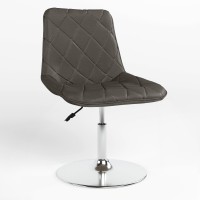 Обідній стілець Новий Стиль NICOLE 1S CHROME (BOX-1) SQR ECO-70 (Сірий) (NWS-121594)