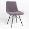 Стул на раме NICOLE 4LX BLACK (BOX-1) SQR SORO-65 (Фиолетовый) (NWS-121654)