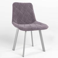Обідній стілець Новий Стиль NICOLE NX ALU (BOX-1) SQR SORO-65 (Фіолетовий) (NWS-121864)