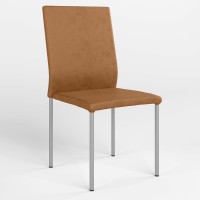 Обідній стілець Новий Стиль NIK ALU (BOX-4) ECO-13 (Коричневий) (NWS-121684)