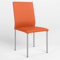 Обеденный стул Новый Стиль NIK ALU (BOX-4) ECO-72 (Оранжевый) (NWS-121694)