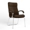 Крiсло офісне Новий Стиль ORION STEEL CFA LB CHROME Micro-B (Коричневий) (NWS-126554)
