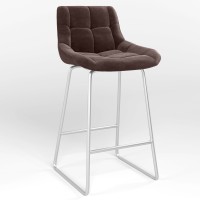 Обеденный стул Новый Стиль NICOLE HOKER CFS LB ALU (BOX-1) LN SORO-28 (Светло-коричневый) (NWS-130093)