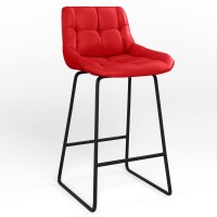 Обідній стілець Новий Стиль NICOLE HOKER CFS LB BLACK (BOX-1) LN ECO-90 (Червоний) (NWS-130113)