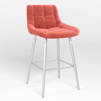 Обеденный стул Новый Стиль NICOLE LB HN HOKER ALU (BOX-1) LN SORO-51 (Оранжевый) (NWS-130163)