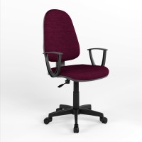 Крісло офісне поворотне Новий Стиль PRESTIGE II GTP CPT PL56 P C-29 (Вишневий) (NWS-124417)
