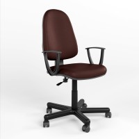 Крісло офісне поворотне Новий Стиль PRESTIGE II GTP PM60 P V-3 (Коричневий) (NWS-124437)